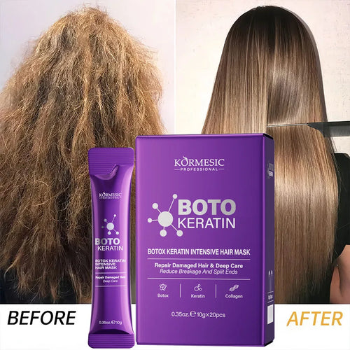 5-Second Keratin Hair Repair Mask | Frizz Control + Silky Smooth Shine Treatment