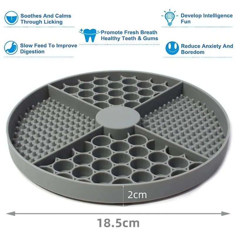Somna Pets™ Calming Lick Mat – Suction Cup Slow Feeder for Dogs & Cats