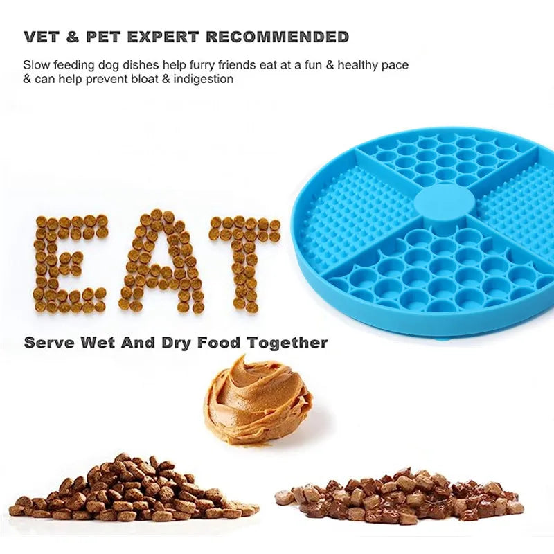 Somna Pets™ Calming Lick Mat – Suction Cup Slow Feeder for Dogs & Cats