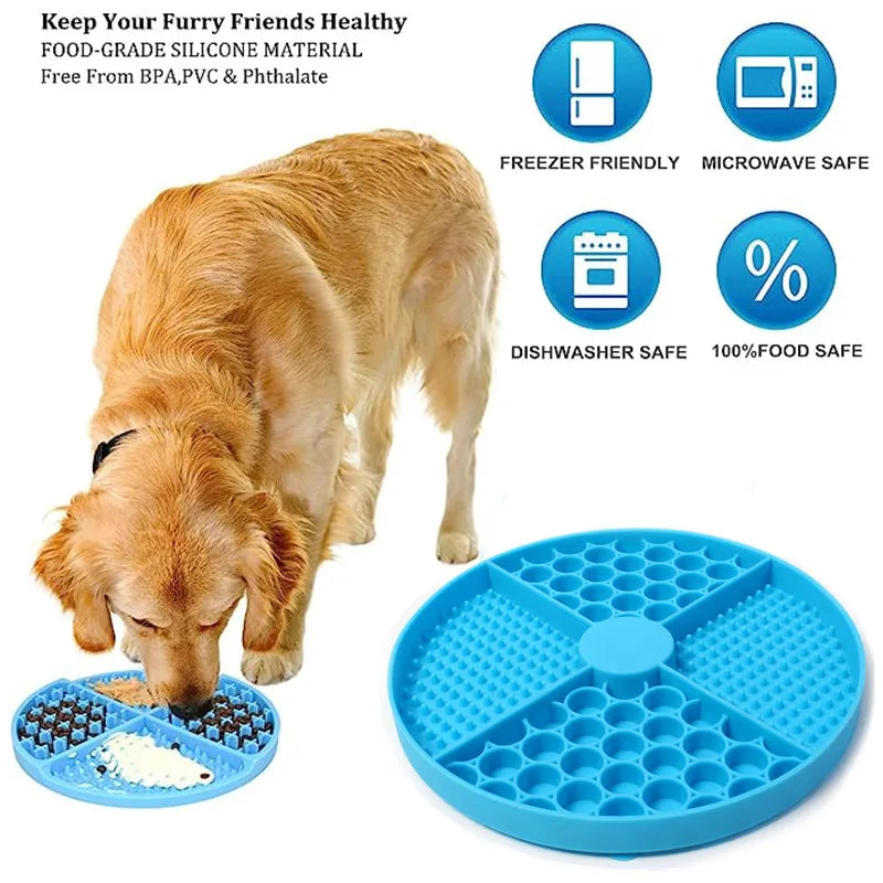 Somna Pets™ Calming Lick Mat – Suction Cup Slow Feeder for Dogs & Cats