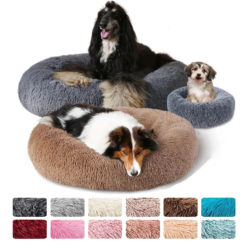 Somna Pets™ Ultra-Soft Plush Dog Bed – Cozy Washable Calming Bed for Small, Medium & Large Dogs