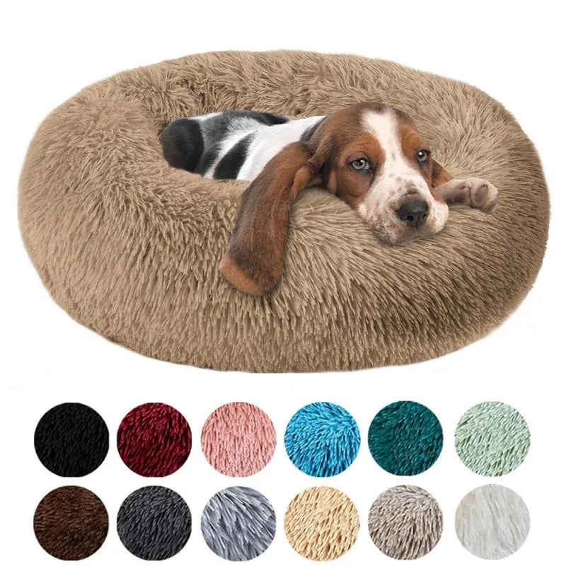Somna Pets™ Ultra-Soft Plush Dog Bed – Cozy Washable Calming Bed for Small, Medium & Large Dogs